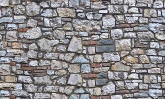 Stone wall texture block rustic stone old background texture photo