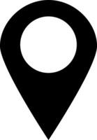Point location position pin maps contact address gps icon logo isolated on white background. Illustration vector