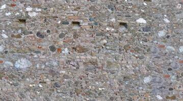 Stone wall texture block rustic stone old background texture photo