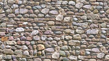 Stone wall texture block rustic stone old background texture photo