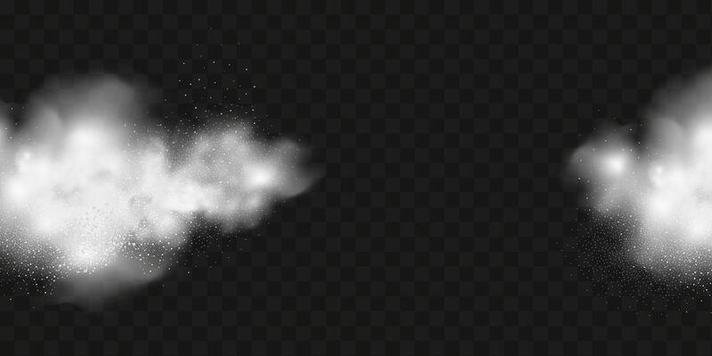 image of a snow storm, dust or clouds.