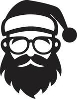 Chill Kris Kringle Cool Santa Black Frosty Claus Appeal Black Santa vector