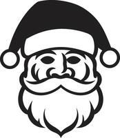 Chill Kris Kringle Black Cool Santa Arctic Spirit Santa Cool Black Santa vector