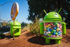 Googleplex Android Statues, Lollipop and Jelly Bean Versions, Mountain View, CA photo