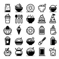 conjunto de iconos de cocina vector