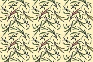 botanical seamless pattern with grass vector