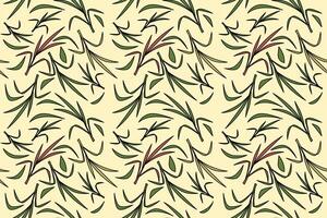 botanical seamless pattern with grass vector