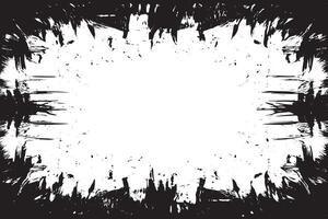 black gritty grunge on white canvas overlay monochrome background texture vector