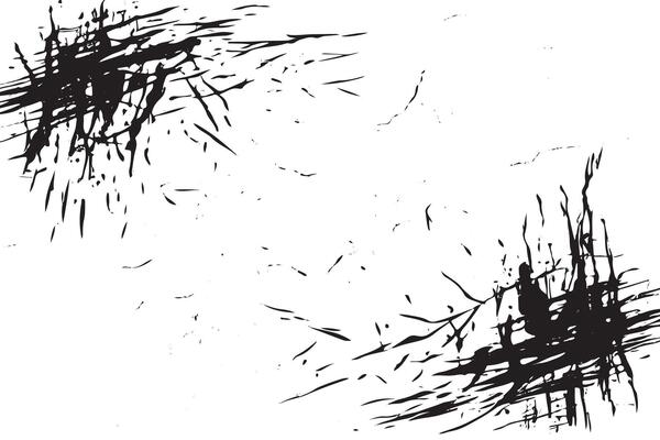 black grunge gritty scratched texture on pure white canvas background texture