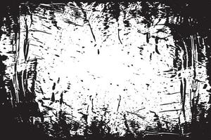 black gritty grunge on white canvas overlay monochrome background texture vector