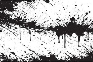 black gritty grunge on white canvas overlay monochrome background texture vector