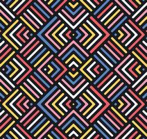 Seamless vivid colorful geometric pattern vector