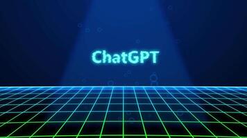 ChatGPT HOLOGRAPHIC TITLE WITH DIGITAL BACKGROUND video