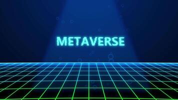 METAVERSE HOLOGRAPHIC TITLE WITH DIGITAL BACKGROUND video