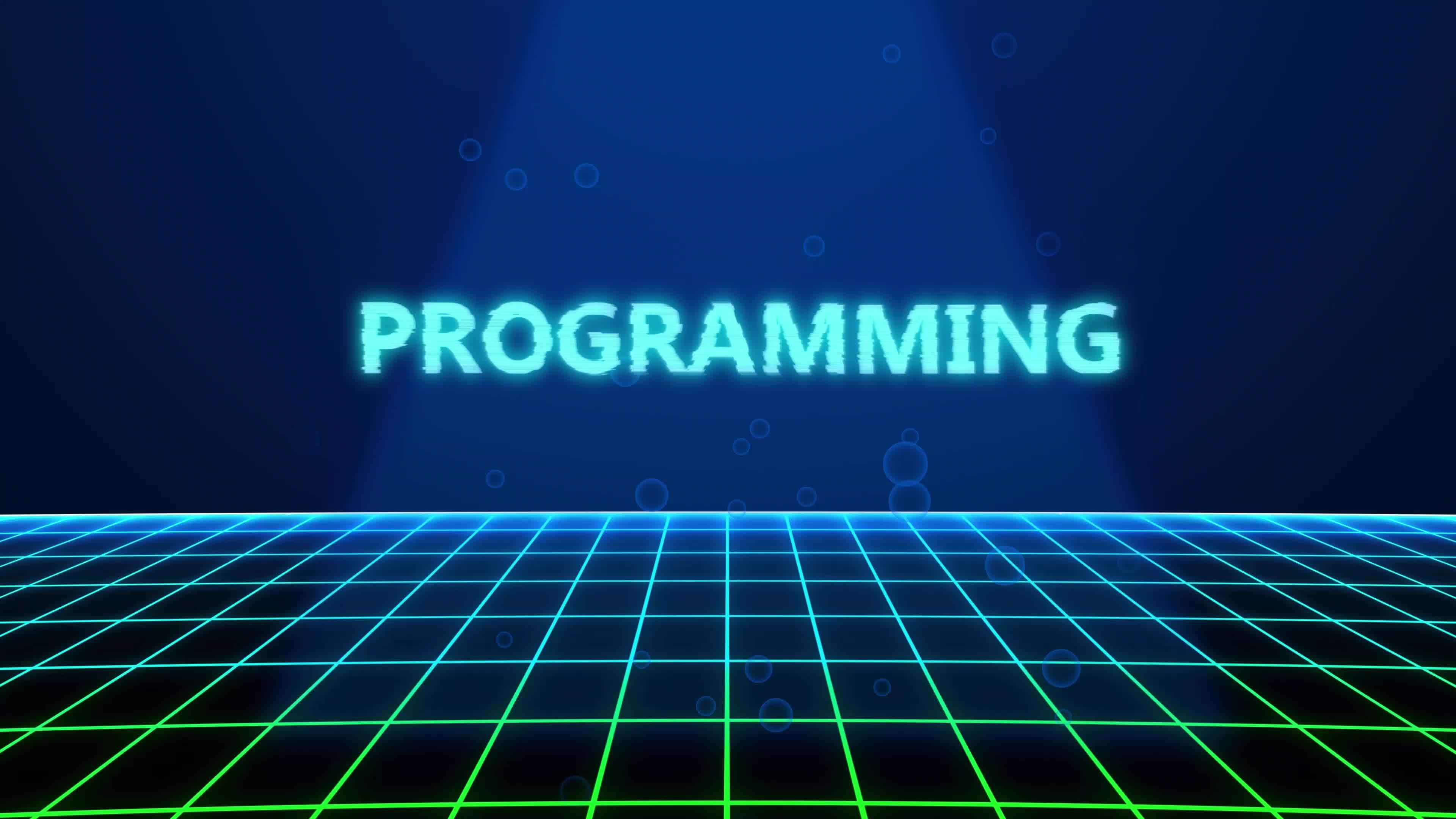 PROGRAMMING HOLOGRAPHIC TITLE WITH DIGITAL BACKGROUND 44426897 Stock ...