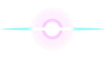 une rose et bleu lumière faisceau sur une transparent Contexte png