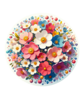 fleurir de la mère journée sublimation clipart png