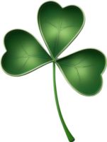 a cute Clover's leaf icon. AI-Generated. png