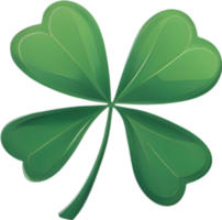 a cute Clover's leaf icon. AI-Generated. png