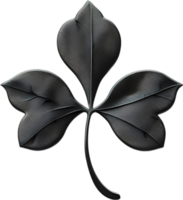 a cute Clover's leaf icon. AI-Generated. png