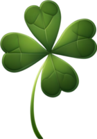 a cute Clover's leaf icon. AI-Generated. png