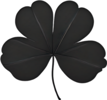 a cute Clover's leaf icon. AI-Generated. png