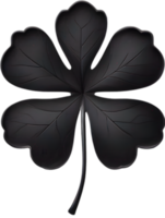 a cute Clover's leaf icon. AI-Generated. png