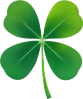 a cute Clover's leaf icon. AI-Generated. png