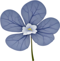 Hepatica Americana Clip Art. ein süß Hepatica Americana Blume Symbol. KI-generiert. png