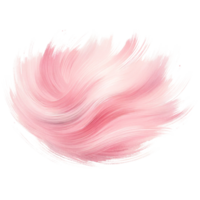 Pink brush stroke watercolor painting isolated on transparent background. png
