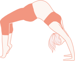 grossesse yoga main dessiné, prénatal yoga plat art png