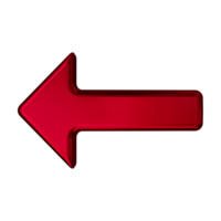 Red Color 3D Arrow png