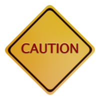 Caution Sign Yellow and Red png