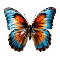 borboleta dentro vibrante natureza tremulando asas no meio lindo jardim floresce png