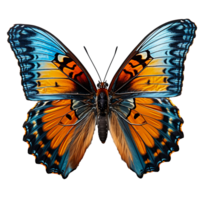 borboleta dentro vibrante natureza tremulando asas no meio lindo jardim floresce png