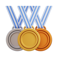 3d medalla deporte icono png