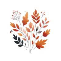 trendy leaf flower graphic png