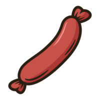 Sausage cartoon design illustration png