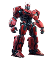 the red transformers robot with alpha channel png