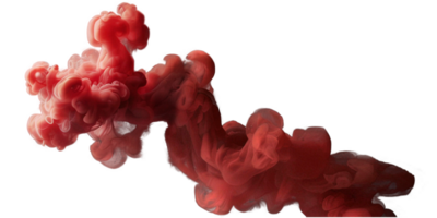 Red smoke with no background close-up png