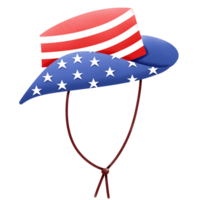Fourth of July hat illustration png