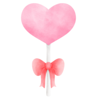 Heart-shaped candy, wooden, holding a pink bow png