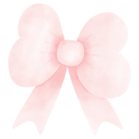 Plastel pink ribbon bow png