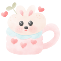 Cupcake con rosa cuori png