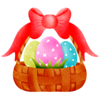 Pasqua uovo nel il cestino png