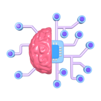 Maschine Lernen 3d Illustration Symbol png