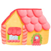 A house made of bakery bread png