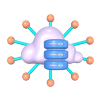 grande dati 3d illustrazione icona png