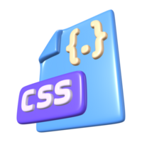 css archivo 3d ilustración icono png