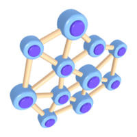 descentralização 3d ilustração ícone png